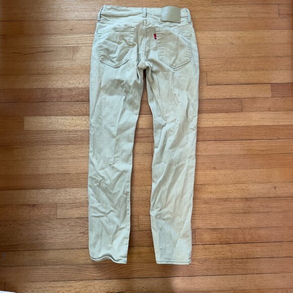 Men's Levis Khaki Slim Fit Denim Size 31 x 32 - Picture 3 of 8